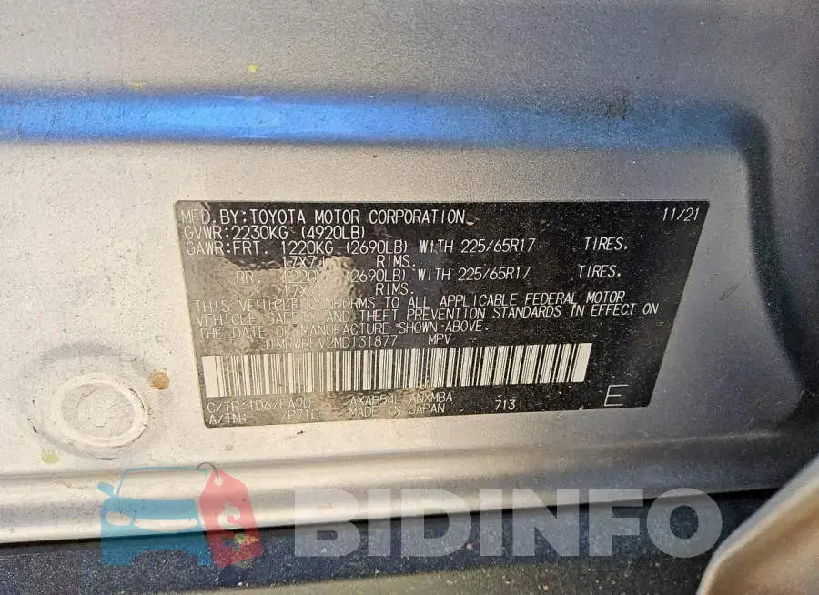 JTMRWRFV2MD131877 Photo# 14