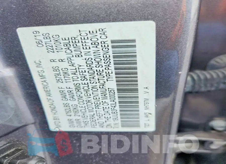 19UUB3F43LA000257 Photo# 13