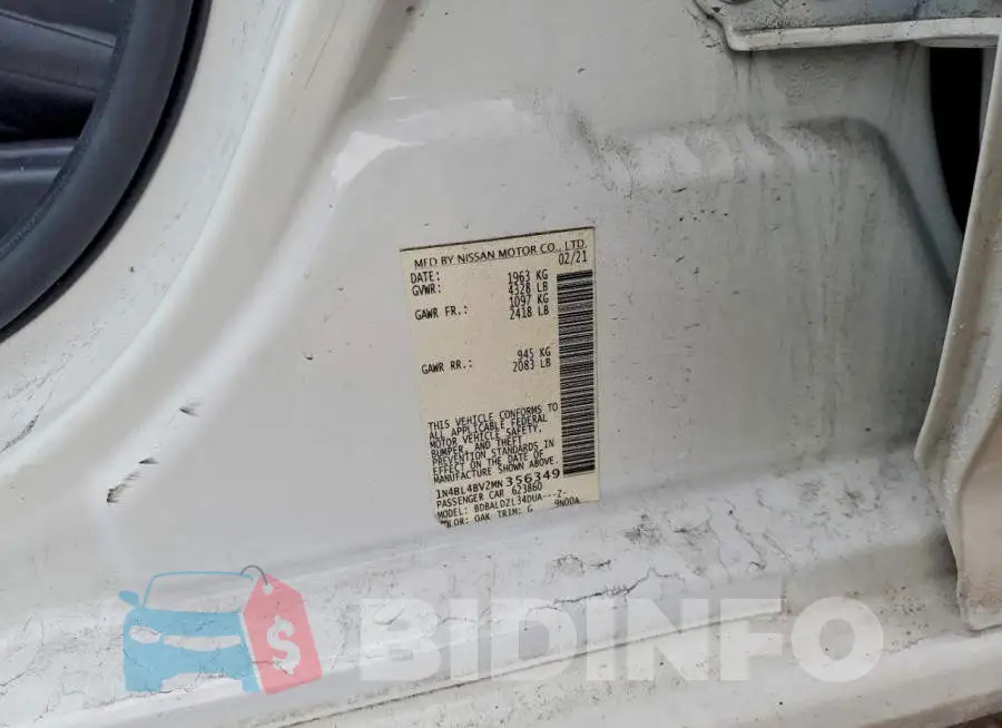 1N4BL4BV2MN356349 Photo# 12
