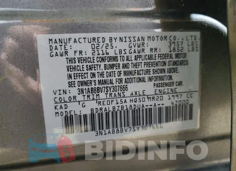 3N1AB8BV7SY307666 Photo# 12