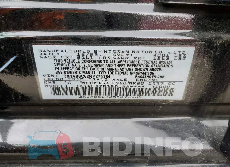 3N1AB8CV2RY275184 Photo# 12