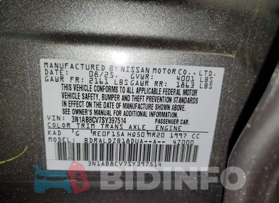 3N1AB8CV7SY397514 Photo# 12