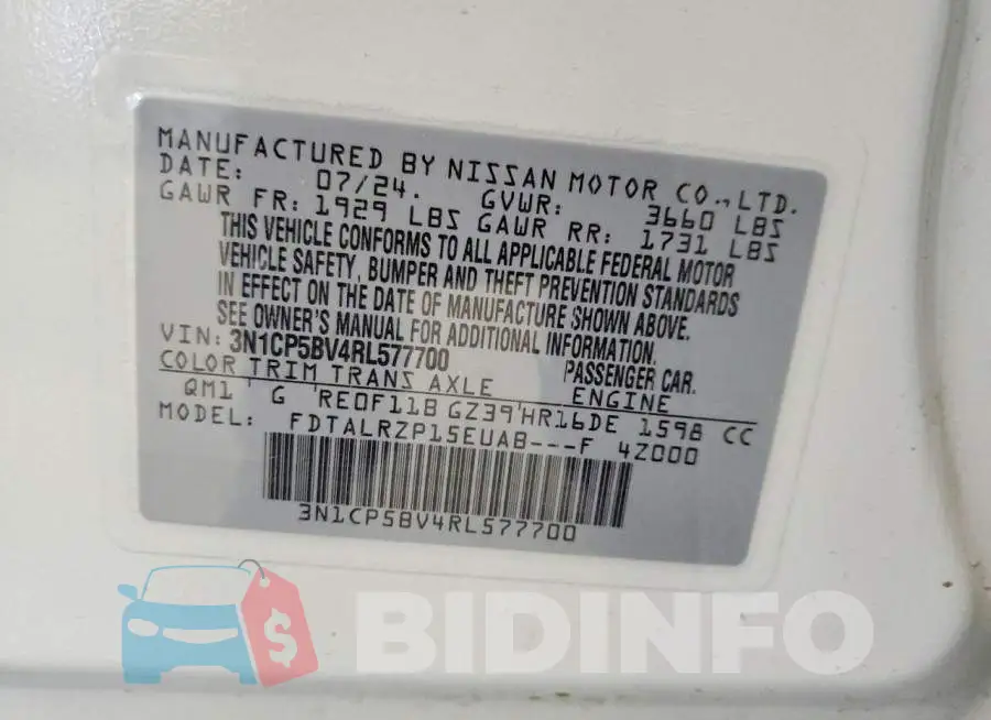 3N1CP5BV4RL577700 Photo# 12