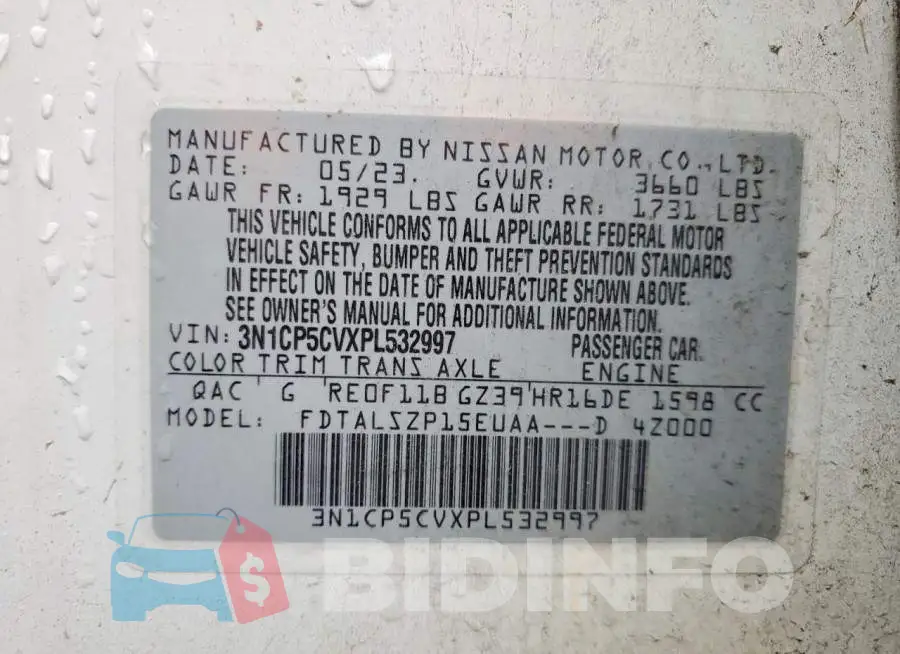3N1CP5CVXPL532997 Photo# 13