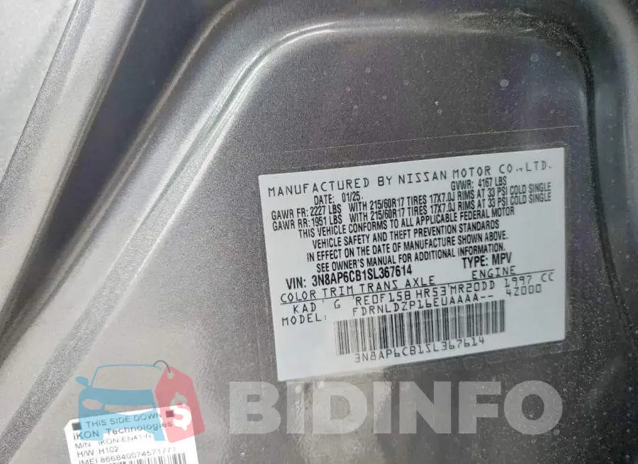 3N8AP6CB1SL367614 Photo# 13
