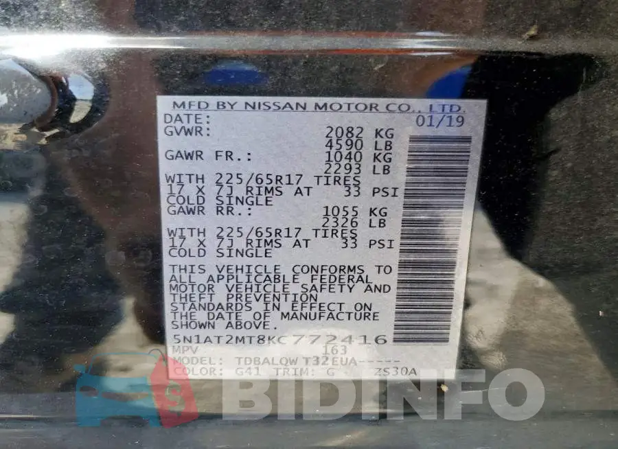 5N1AT2MT8KC772416 Photo# 13