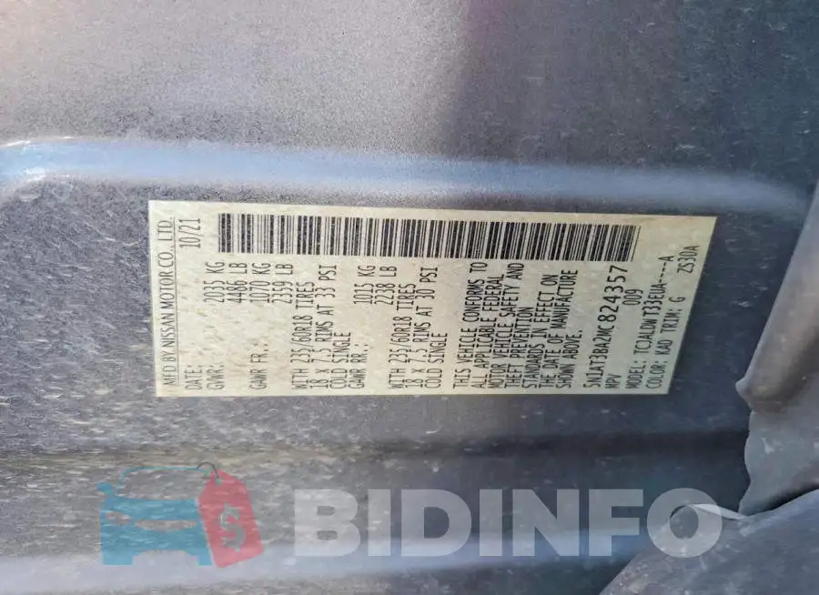 5N1AT3BA2MC824357 Photo# 14