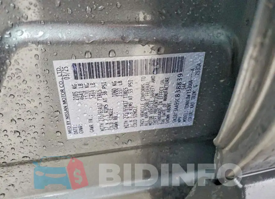 5N1BT3AA9SC838839 Photo# 13