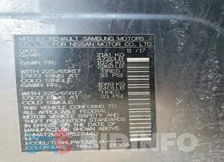 KNMAT2MV1JP527440 Photo# 13
