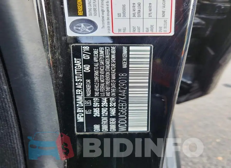 WDDUG6EB7KA429018 Photo# 12