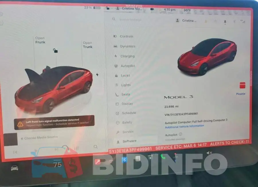 5YJ3E1EA3PF499961 Photo# 9