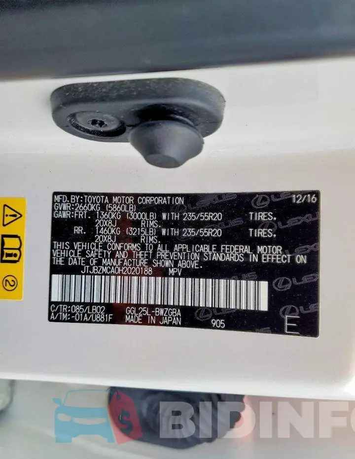 JTJBZMCA0H2020188 Photo# 13
