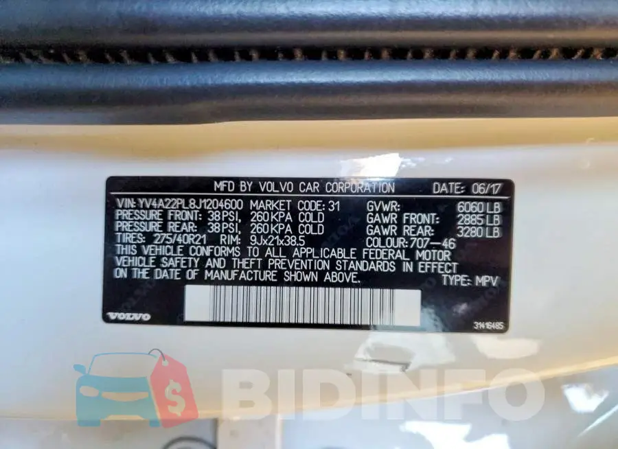 YV4A22PL8J1204600 Photo# 13
