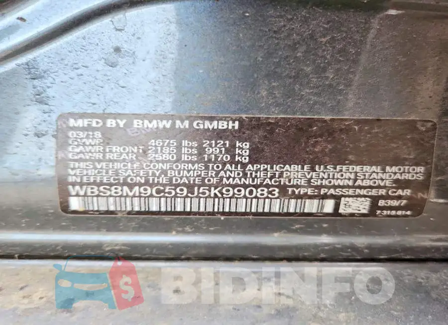 WBS8M9C59J5K99083 Photo# 12