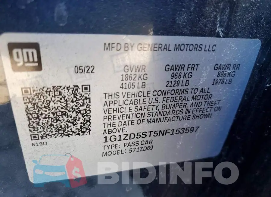 1G1ZD5ST5NF153597 Photo# 13