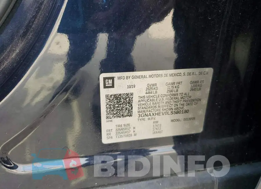 3GNAXHEV0LS580180 Photo# 13