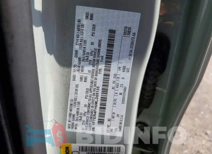 1FTER4FH6MLD05135 Photo# 13