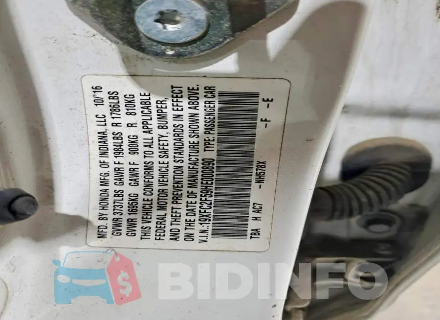19XFC2F59HE000890 Photo# 12