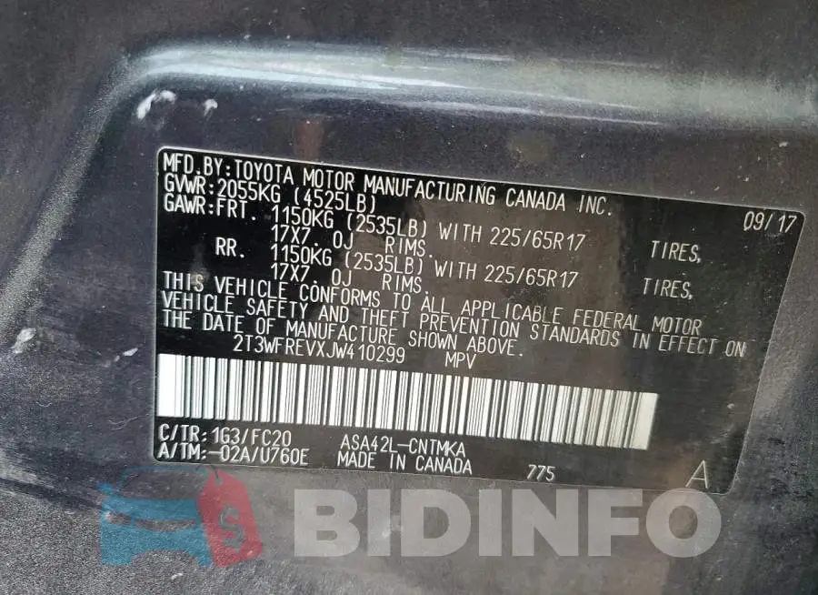 2T3WFREVXJW410299 Photo# 14