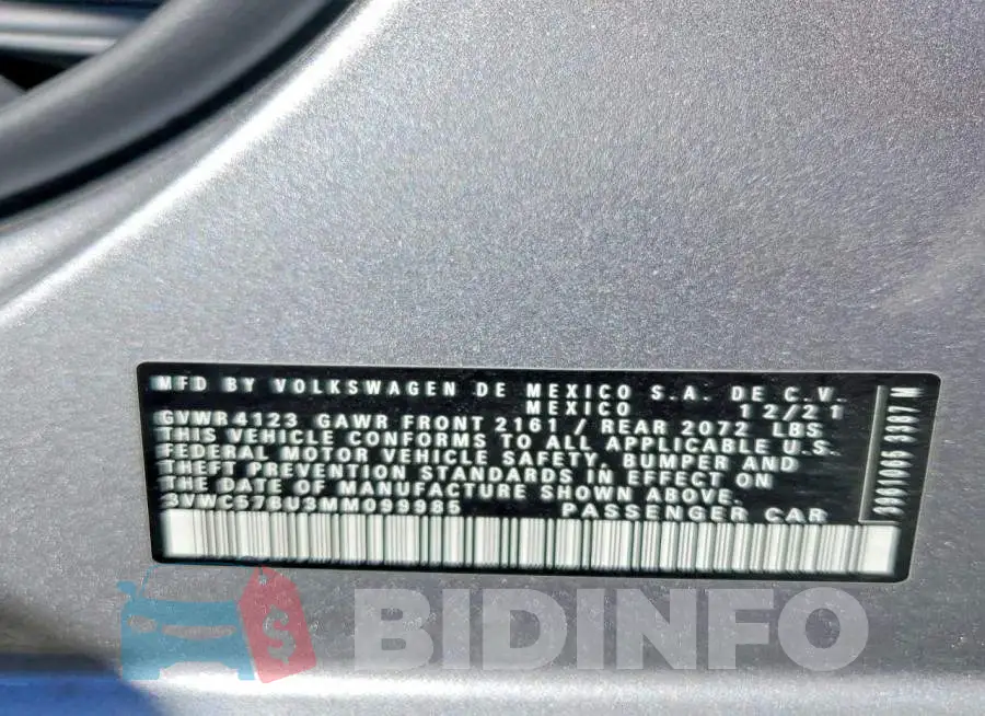 3VWC57BU3MM099985 Photo# 12