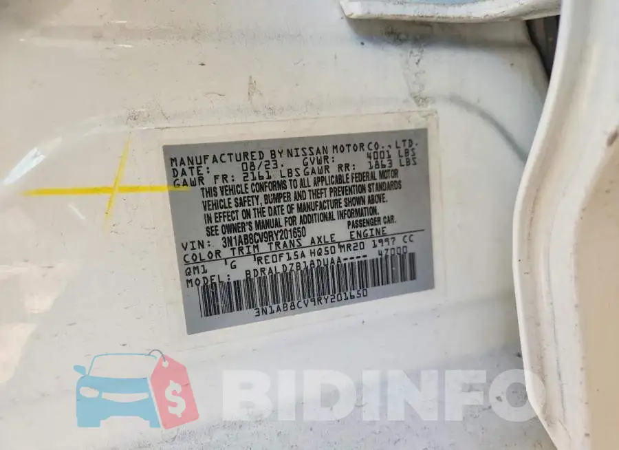 3N1AB8CV9RY201650 Photo# 12