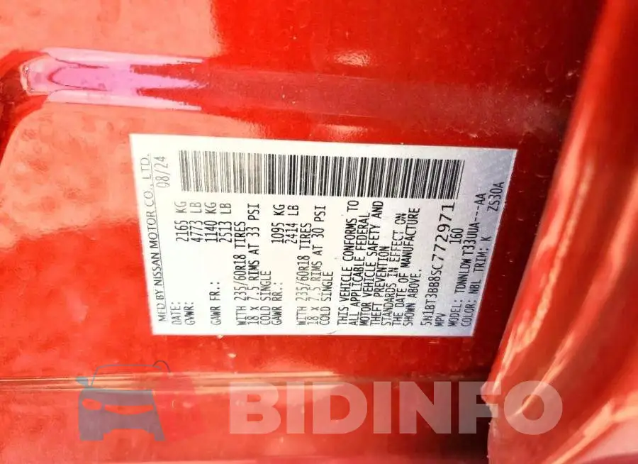 5N1BT3BB8SC772971 Photo# 12