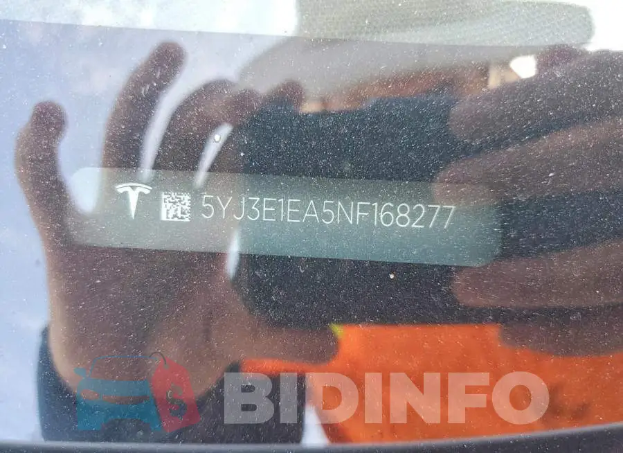 5YJ3E1EA5NF168277 Photo# 13