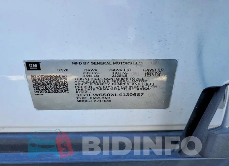1G1FW6S0XL4130687 Photo# 12