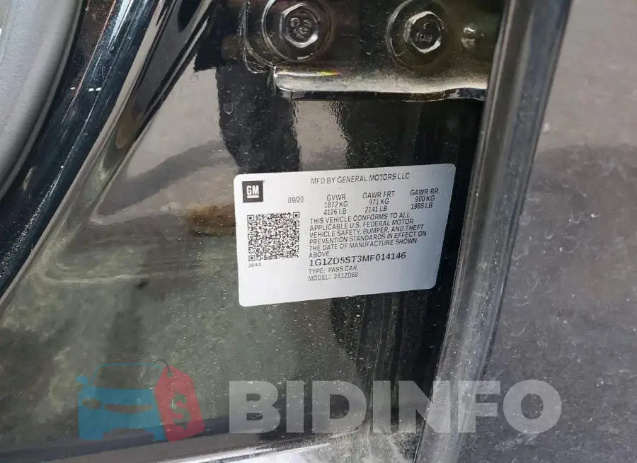 1G1ZD5ST3MF014146 Photo# 13