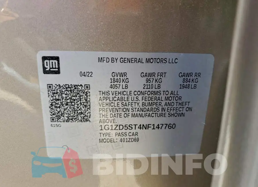 1G1ZD5ST4NF147760 Photo# 12