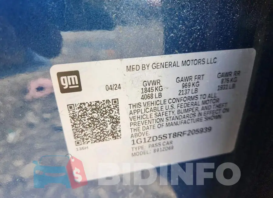 1G1ZD5ST8RF205939 Photo# 12