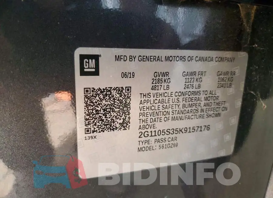 2G1105S35K9157176 Photo# 12