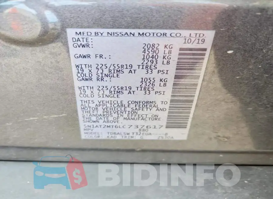 5N1AT2MT6LC737617 Photo# 13