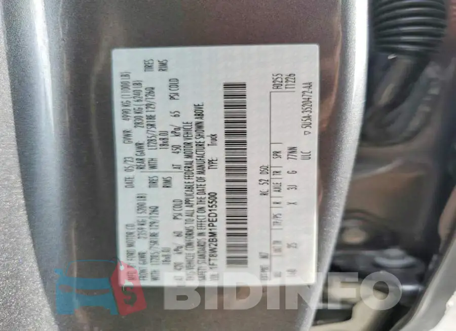 1FT8W2BM1PED15500 Photo# 12