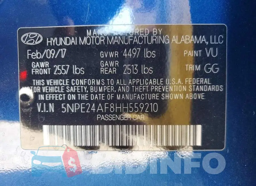 5NPE24AF8HH559210 Photo# 12