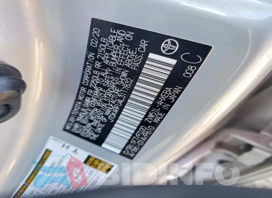 JTDKARFU4L3117832 Photo# 12