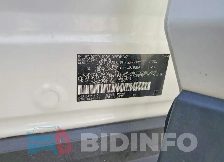 JTMC1RFV2KD011000 Photo# 14