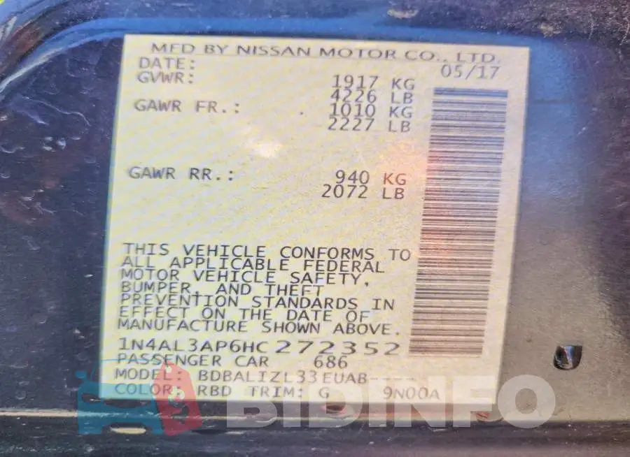 1N4AL3AP6HC272352 Photo# 12