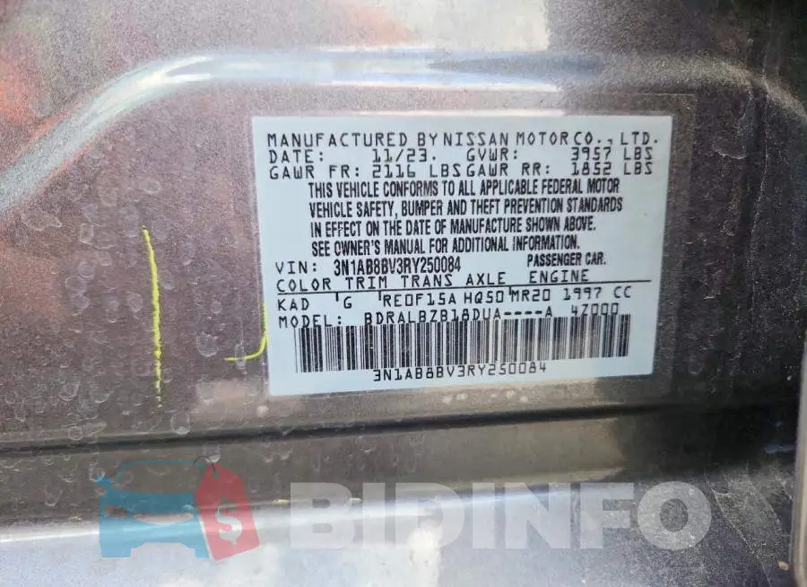 3N1AB8BV3RY250084 Photo# 13