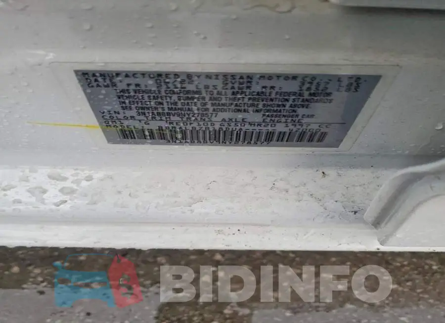 3N1AB8BV9NY278577 Photo# 12