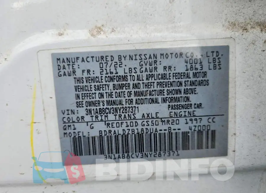 3N1AB8CV3NY287371 Photo# 12