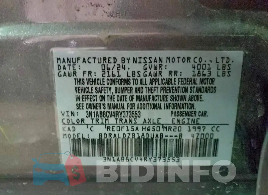 3N1AB8CV4RY373553 Photo# 12