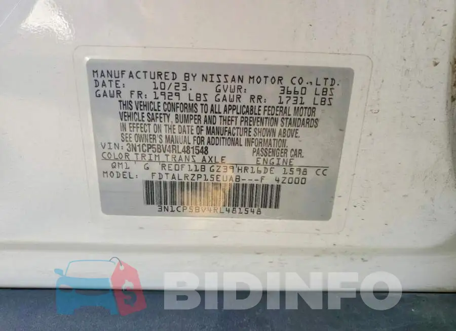 3N1CP5BV4RL481548 Photo# 12