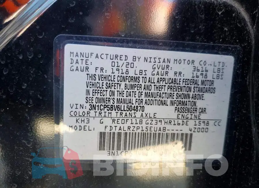3N1CP5BV6LL504870 Photo# 13