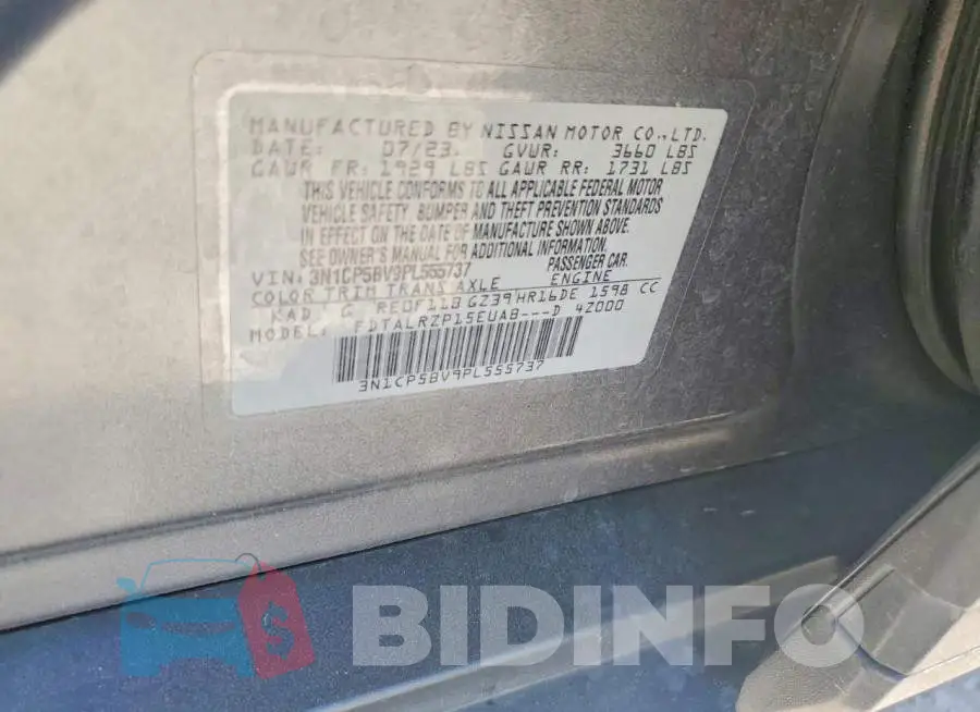 3N1CP5BV9PL555737 Photo# 12
