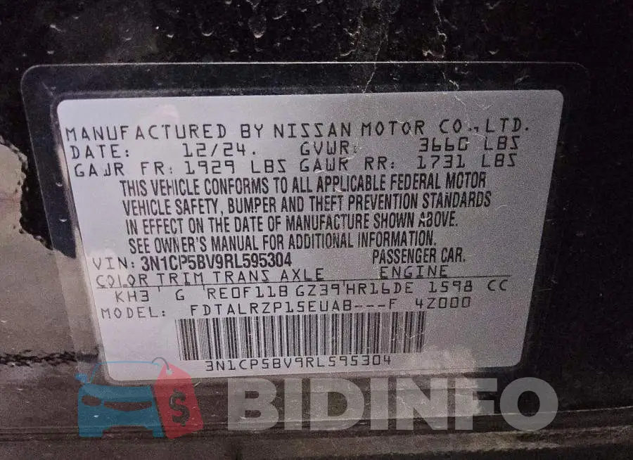 3N1CP5BV9RL595304 Photo# 12