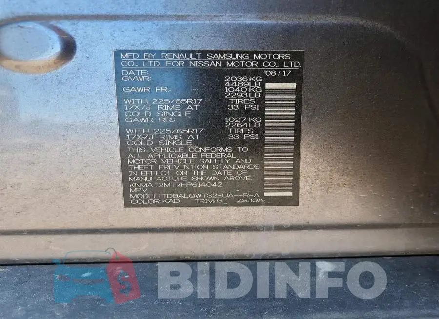 KNMAT2MT7HP614042 Photo# 13