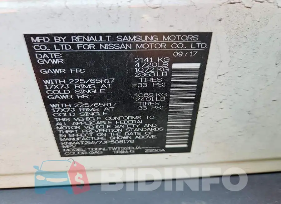 KNMAT2MV7JP508178 Photo# 13