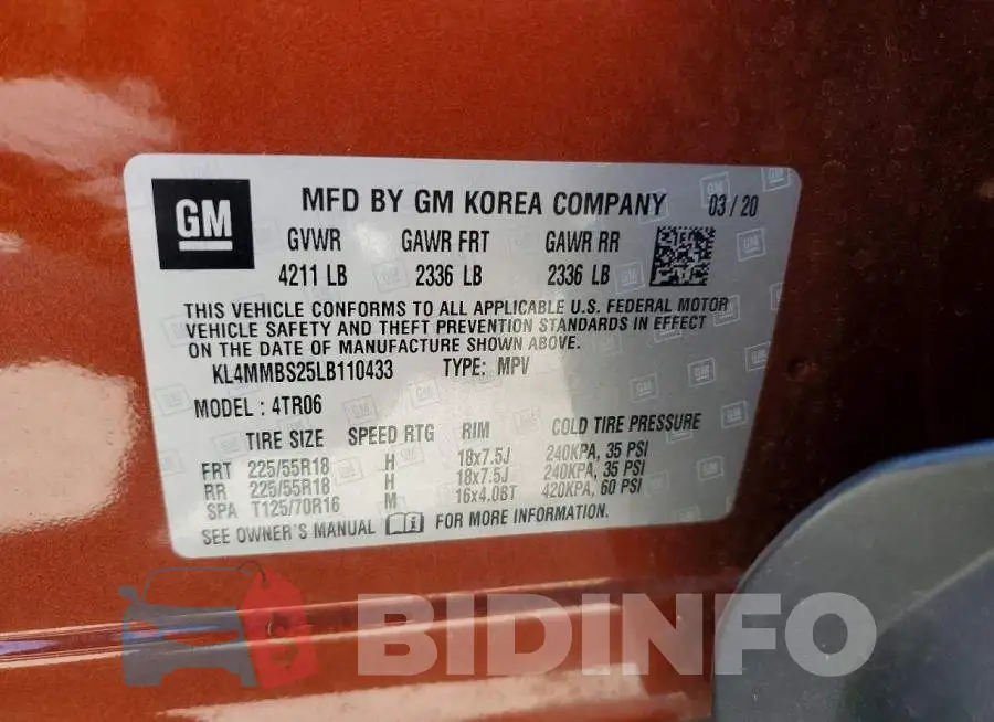 KL4MMBS25LB110433 Photo# 13