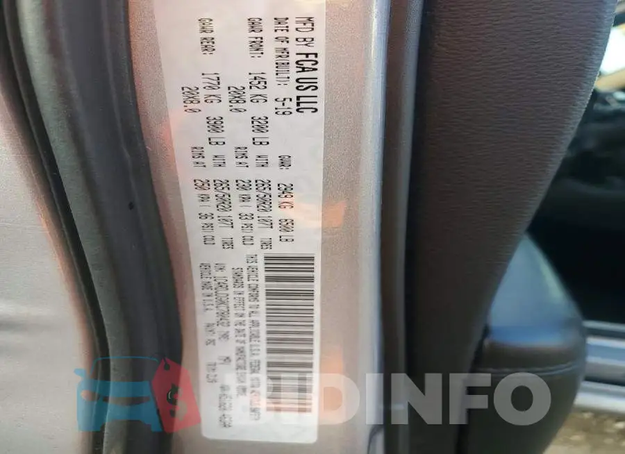 1C4RDJDG0KC780432 Photo# 14